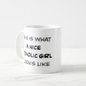 catholic girl, nice kaffeetasse (Vorderseite Links)