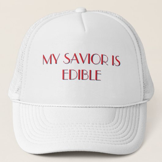 CATHOLIC HAT - EDIBLE SAVIER TRUCKERKAPPE (Vorderseite)