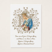 Catholic Holy Card Virgin Mary Religious Prayer (Vorderseite)