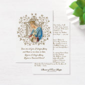 Catholic Holy Card Virgin Mary Religious Prayer (Schreibtisch)