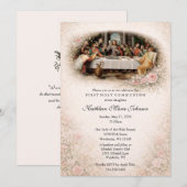 Catholic Jesus First Communion Invitations Einladung (Vorne/Hinten)