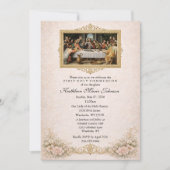 Catholic Jesus Girl First Communion Invitations Einladung (Vorderseite)