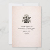 Catholic Jesus Girl First Communion Invitations Einladung (Rückseite)