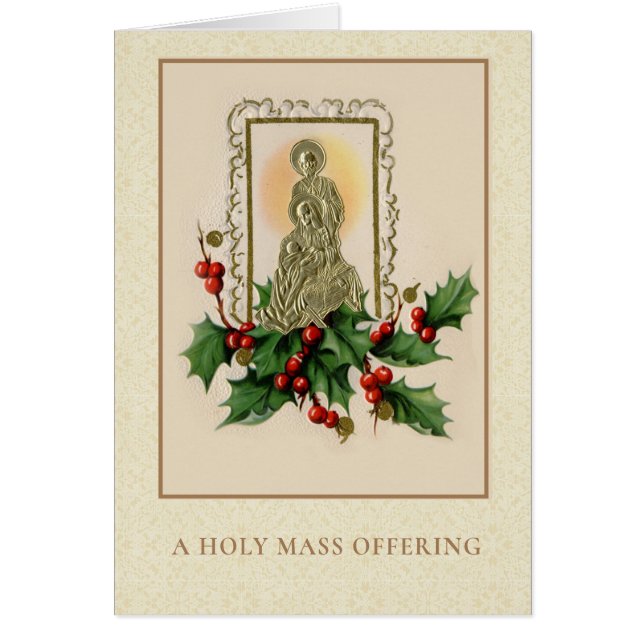 Catholic Mass Offering Jesus Mary Joseph New Year (Vorne)