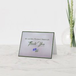 Catholic Misty Mauve and Green Danke Card