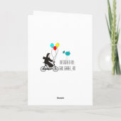Catholic Nun Birthday Card Blue Birds Karte (Rückseite)