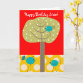 Catholic Nun Birthday Card Blue Birds Karte (Gelbe Blume)