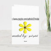 Catholic Nun Diamond 75. Jubilee Cards & Gifts Karte (Rückseite)