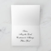 Catholic Nun Diamond 75. Jubilee Floral Card Karte (Innenseite)