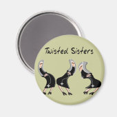 Catholic Nun Gifts "Twisted Sisters" Design Magnet (Vorderseite/Rückseite)
