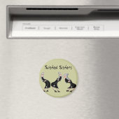 Catholic Nun Gifts "Twisted Sisters" Design Magnet (In Situ (Geschirrspüler))