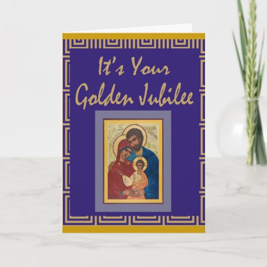 Catholic Nun Golden Jubilee Cards Karte (Vorderseite)