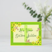 Catholic Nun Golden Jubilee Cards Postkarte (Stehend Vorderseite)