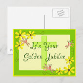 Catholic Nun Golden Jubilee Cards Postkarte (Vorne/Hinten)