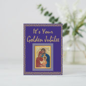 Catholic Nun Golden Jubilee Cards Postkarte (Stehend Vorderseite)