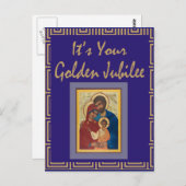 Catholic Nun Golden Jubilee Cards Postkarte (Vorne/Hinten)