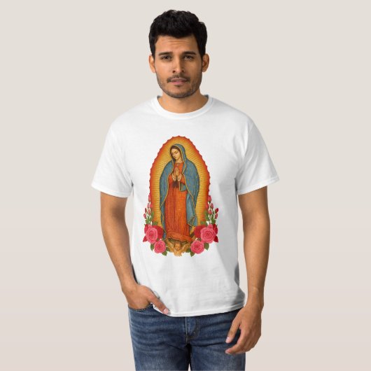 Catholic Our Lady of Guadalupe Saint Virgin Mary T-Shirt (Vorne ganz)