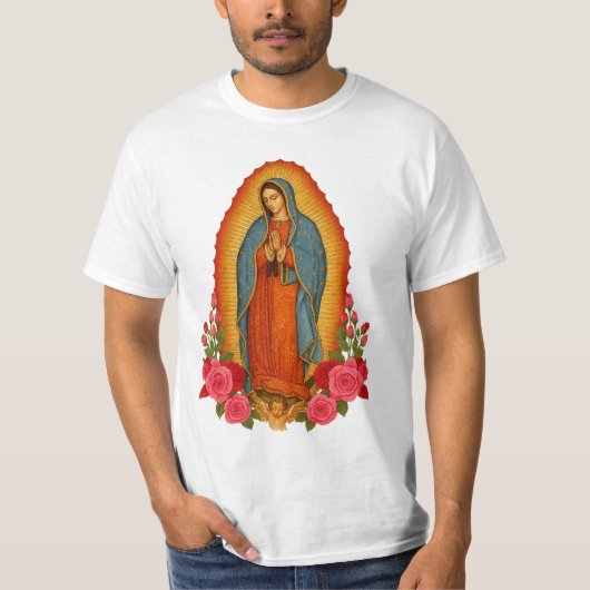 Catholic Our Lady of Guadalupe Saint Virgin Mary T-Shirt (Vorderseite)