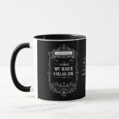 Catholic Priest Black Clergy Collar Religious Mug Tasse (Links)