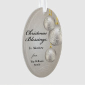 Catholic Priest Christmas Elegant Hanging Ornament (Vorderseite)