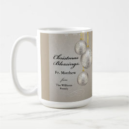Catholic Priest Christmas Elegant Hanging Ornament Kaffeetasse
