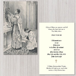 CATHOLIC PRIEST ORDINATION ANNIVERSARY HOLY CARDS