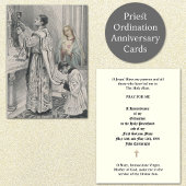 CATHOLIC PRIEST ORDINATION ANNIVERSARY HOLY CARDS