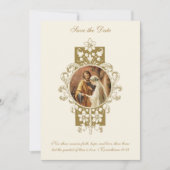 Catholic Sacred Heart Save the Date Wedding (Vorderseite)