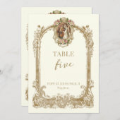 Catholic Saint Wedding Table Number  Einladung (Vorne/Hinten)