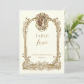 Catholic Saint Wedding Table Number  Einladung (Stehend Vorderseite)