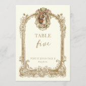 Catholic Saint Wedding Table Number  Einladung (Vorderseite)