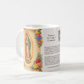 Catholic Spanish Guadalupe Religious Virgin Mary Kaffeetasse (Vorderseite Links)