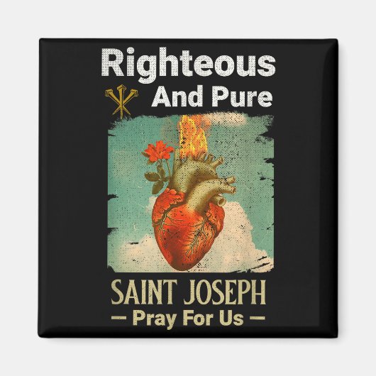 Catholic St. Joseph, Patron Saint Of Fathers, Pray Magnet (Vorne)