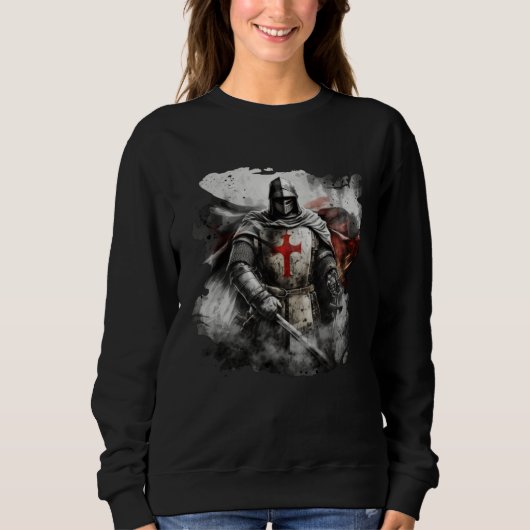 Catholic Templar Knights Crusader Sweatshirt (Vorderseite)