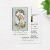 Catholic Virgin Mary Fatima Funeral Prayer Card (Schreibtisch)