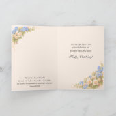 Catholic Virgin Mary Floral Birthday Card Karte (Innenseite)
