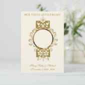 CATHOLIC WEDD JAHRESPRAYER W/FOTO DANKESKARTE (Stehend Vorderseite)