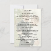 CATHOLIC WEDD JAHRESPRAYER W/FOTO DANKESKARTE (Rückseite)