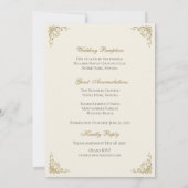 Catholic Wedding Heirloom Nuptial Mass  Einladung (Rückseite)