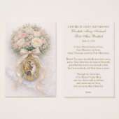 Catholic Wedding Prayer Card Betrothal  (Vorne & Hinten)
