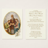 Catholic Wedding Prayer Card Betrothal (Vorne & Hinten)