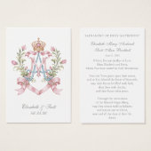 Catholic Wedding Prayer Marian Auspice (Vorne & Hinten)