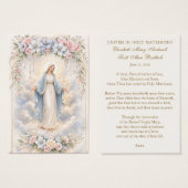 Catholic Wedding Prayer – Our Lady of Grace (Vorne & Hinten)