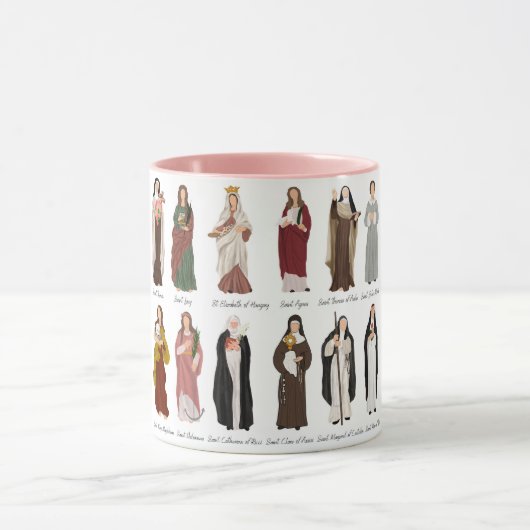 Catholic Women Saint Coffee Tasse, 11 oz Tasse (Zentrum)
