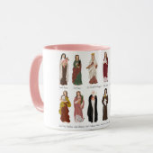 Catholic Women Saint Coffee Tasse, 11 oz Tasse (Vorderseite Links)
