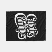 Catholics Vs Committees Funny Homour Sarcastic Say Fleecedecke (Vorderseite (Horizontal))