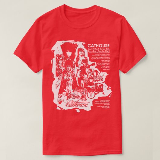 Cathouse Flyer Dark TShirt (Design vorne)