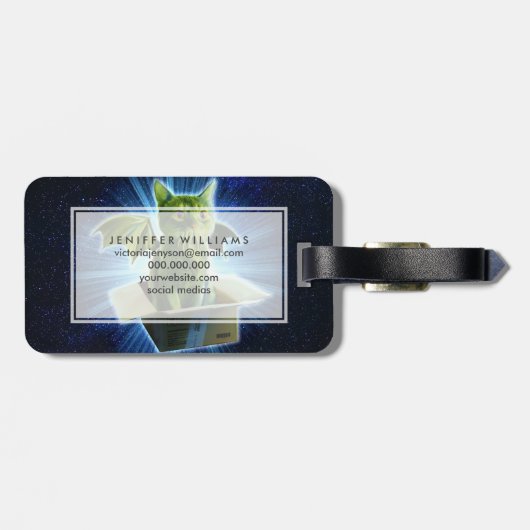 Cathulhu Gepäckanhänger (Rückseite horizontal)