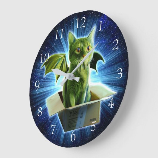 Cathulhu Große Wanduhr (Winkel)