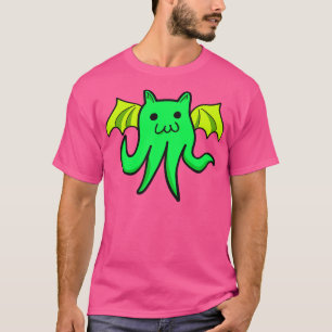 Cathulu Niedlich Kawaii Cthulhu Cat T-Shirt
